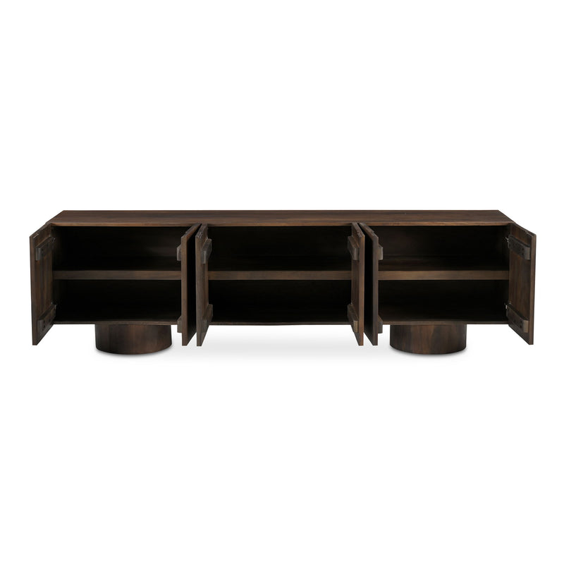 Hadley - Media Unit - Warm Brown