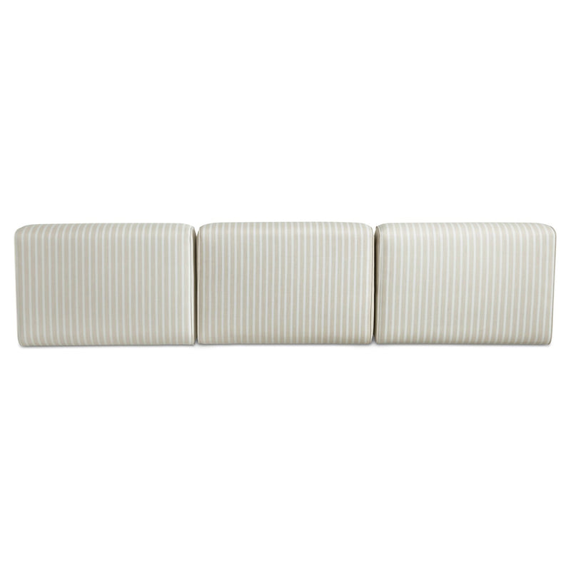 Sunseeker - 3 Piece Outdoor Sofa - Brown Stripe