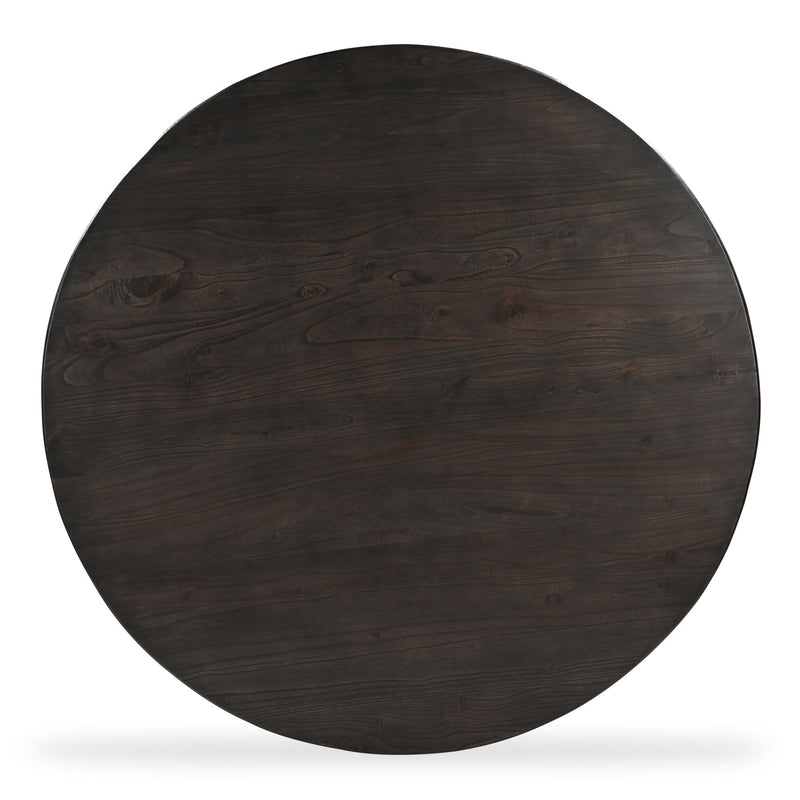 Glenn - Round Dining Table - Dark Brown