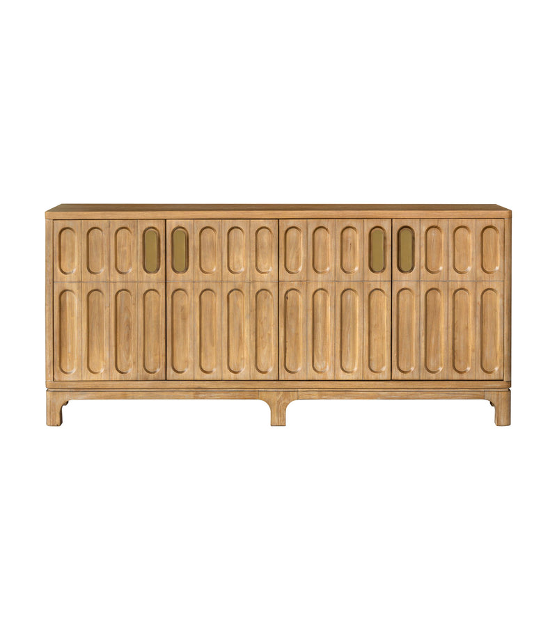 Ryder - Server - Chestnut Elm / Antique Brass