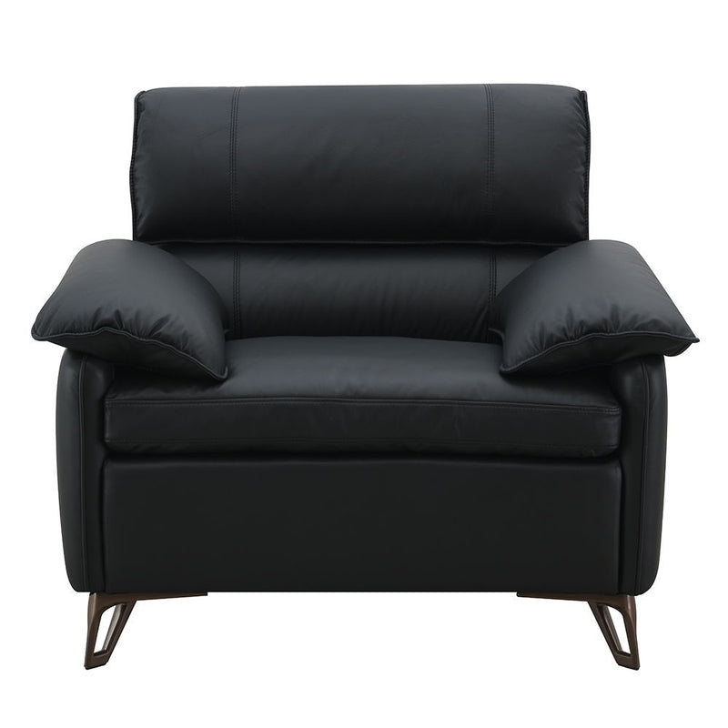 Eilene - Chair - Black Top Grain Leather