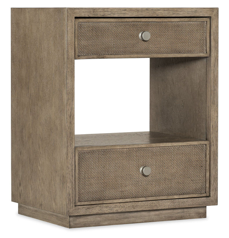 Sonnet - Two-Drawer Nightstand - Dark Gray