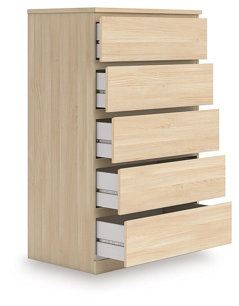 Onita - Five Drawer Chest - Natural