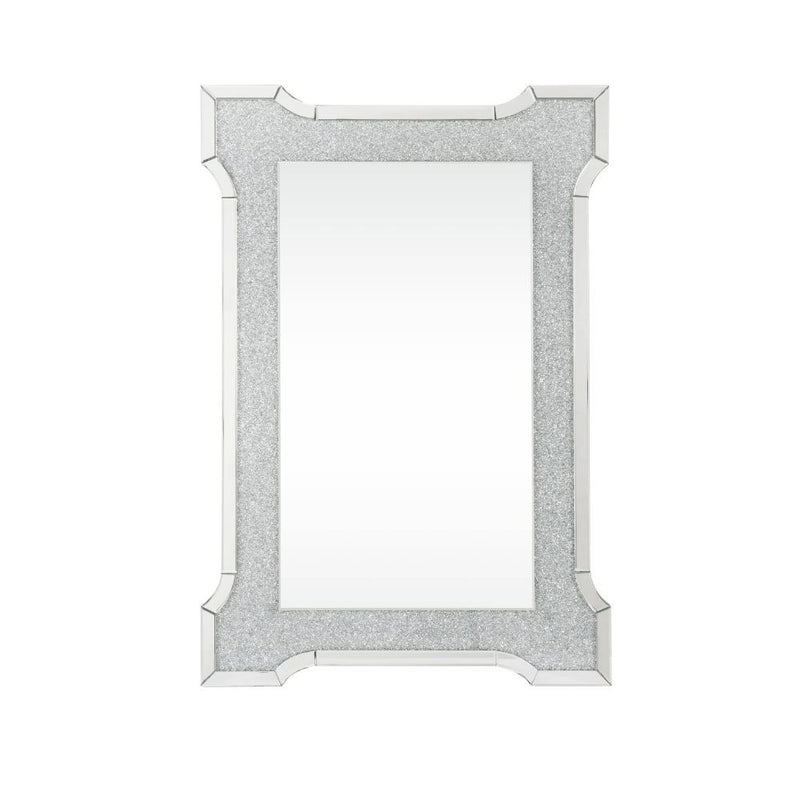 Noralie - 47" X 31" Accent Mirror With Faux Diamonds - Mirrored