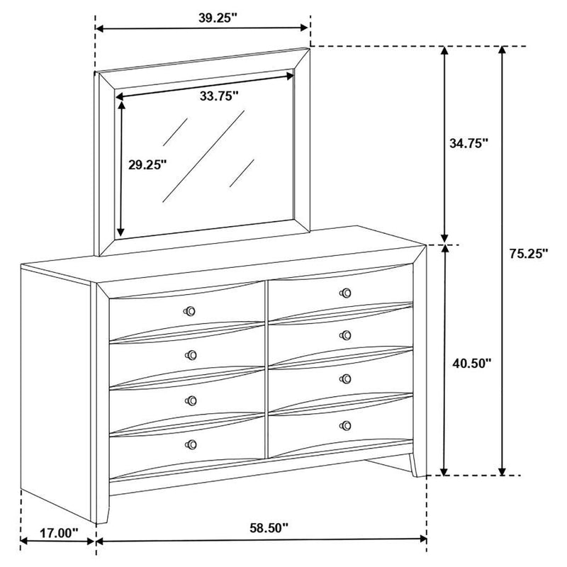Briana - 8-Drawer Dresser
