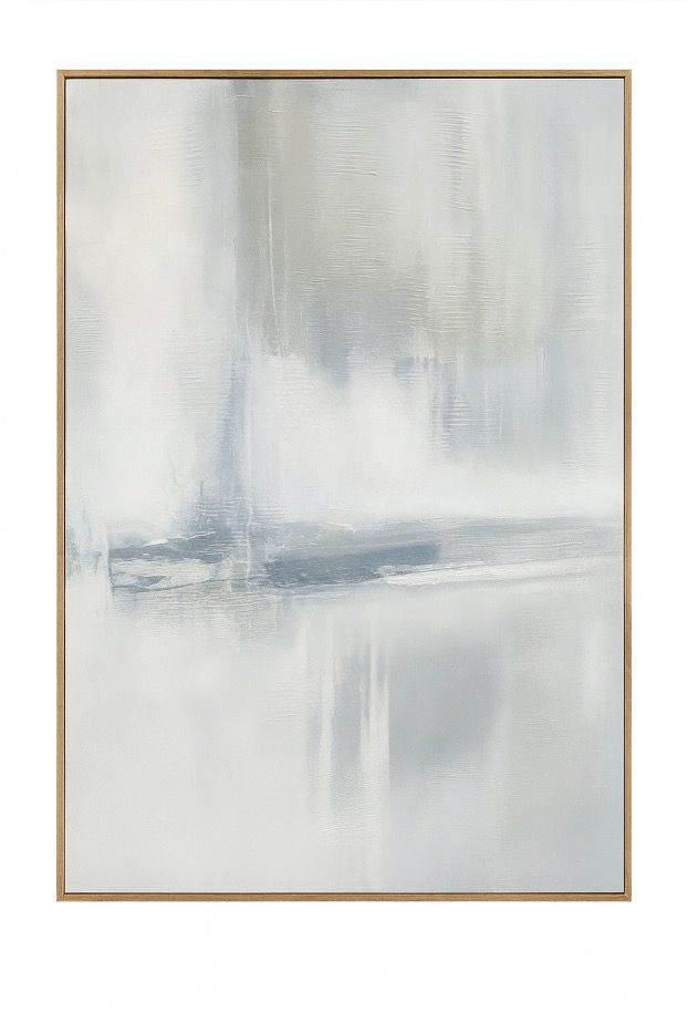 Framed Canvas Calm Reflection - Silver