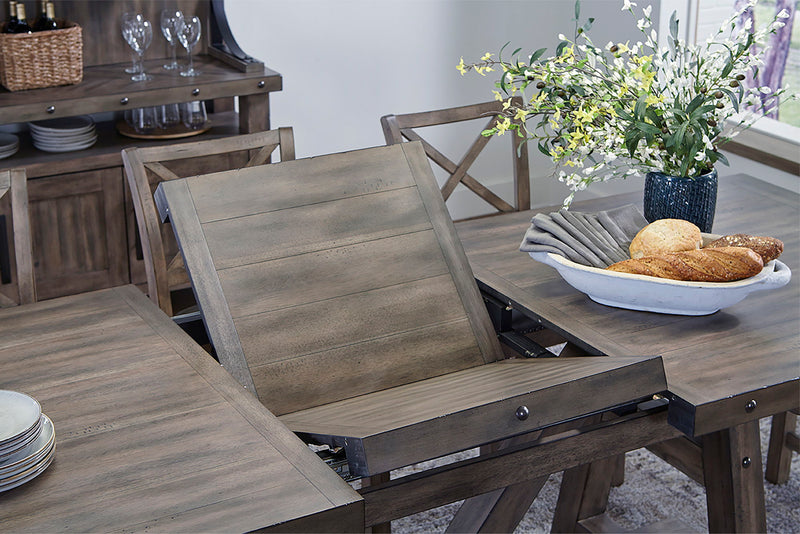 Lodge Dining - Counter Height Extendable Dining Table - Siltstone