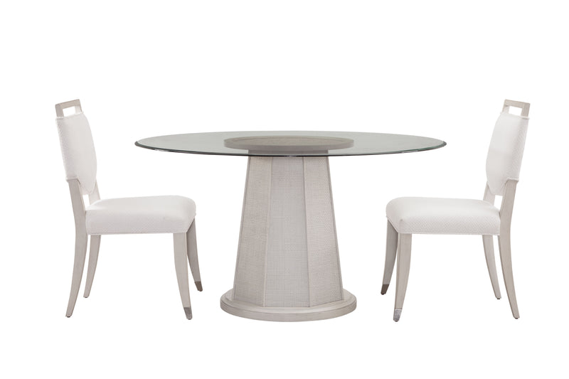 Korey - Round Dining Table - White