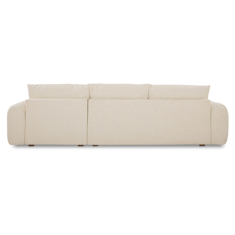 Berga - Sectional Right Stationary Sofa - White