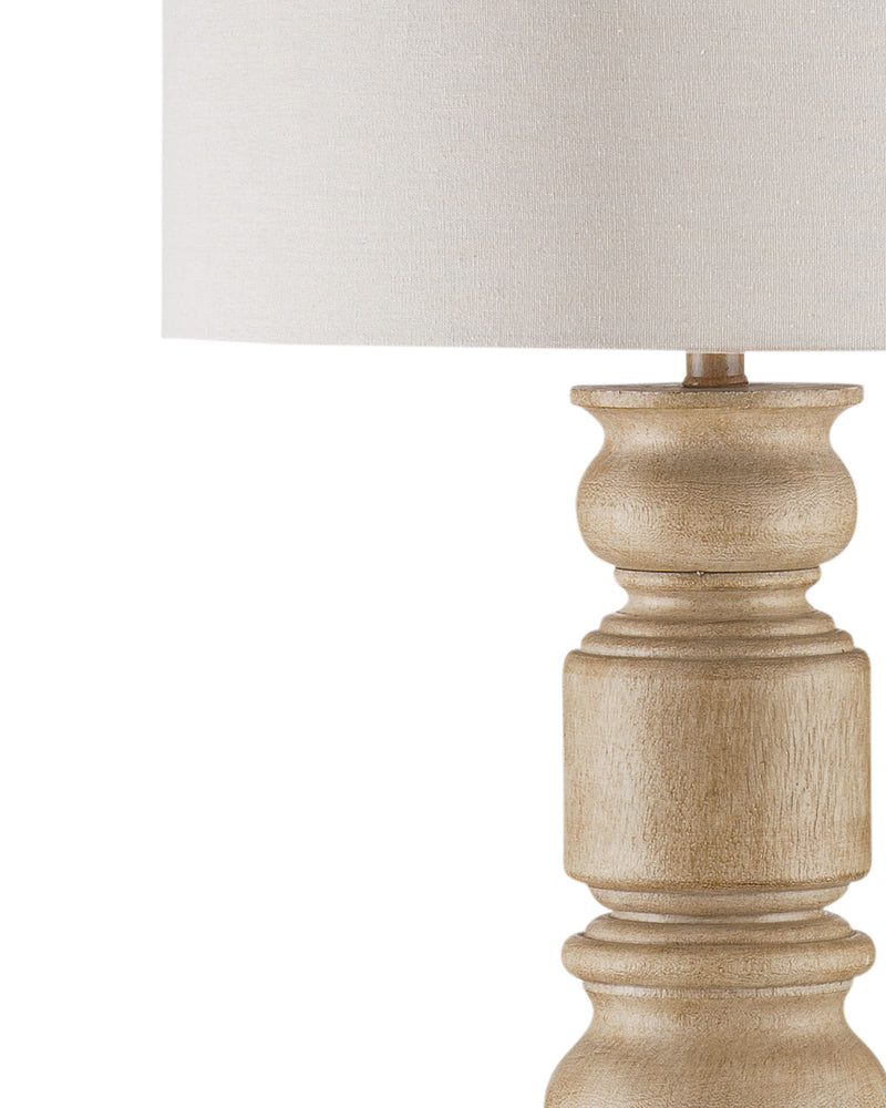 Helford - Floor Lamp - Light Brown / White