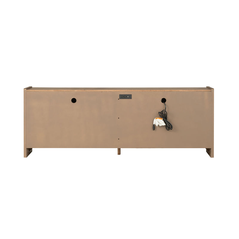 Lincoln - Entertainment Base - Warm Walnut