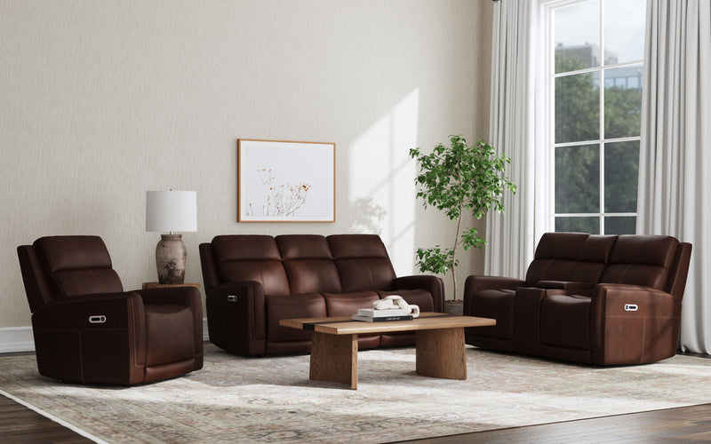 Alister - Power Gliding Loveseat With Console, Power Headrests & Lumbar