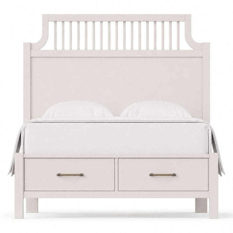 Pure Maple - Queen Garden Storage Bed - Cottage White