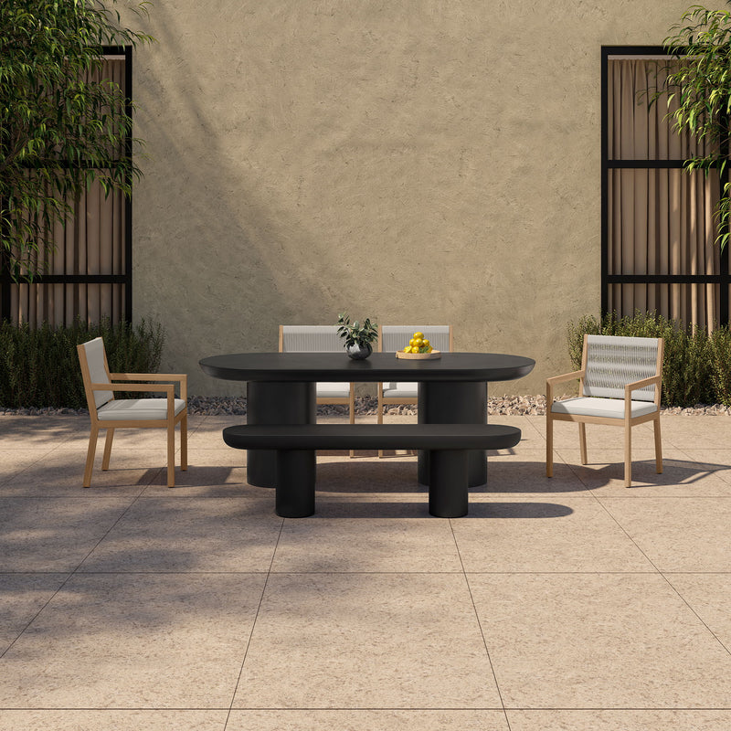 Rocca - Bench Concrete - Black