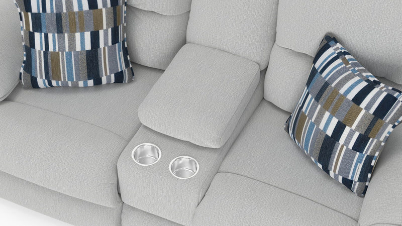 Lenny - Power Lay Flat Reclining Console Loveseat