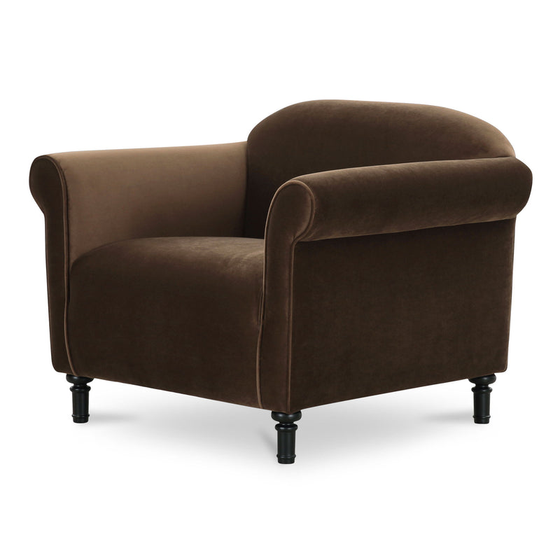 Harmony - Fabric Accent Chair - Dark Brown