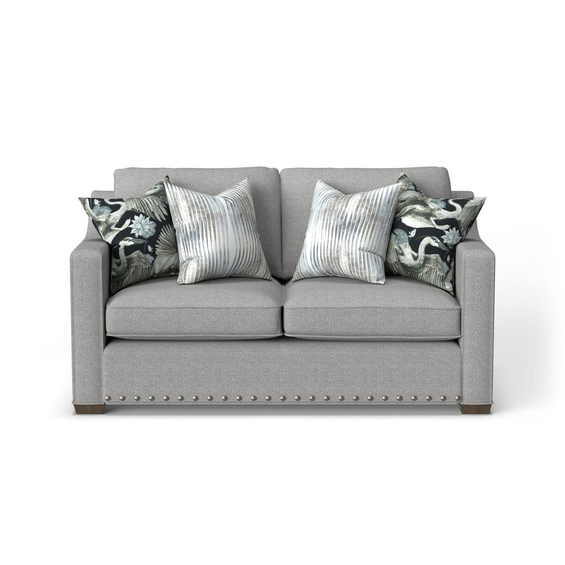 Milo - Fabric Loveseat With Nailhead Trim