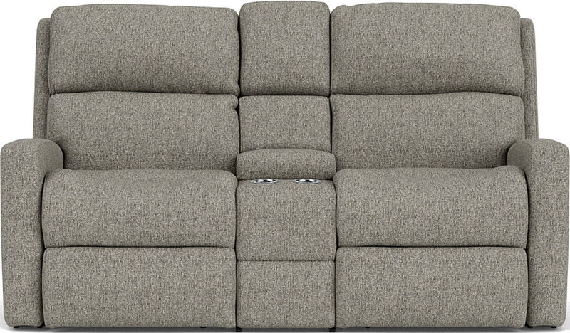 Catalina - Fabric Reclining Loveseat With Console