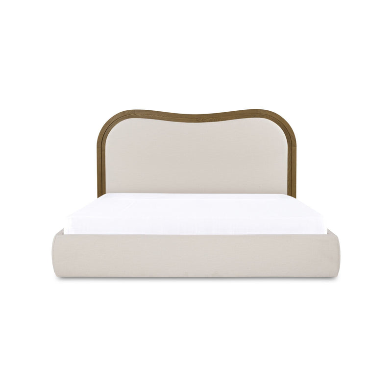 Camilla - King Bed - Oat / White / Beige