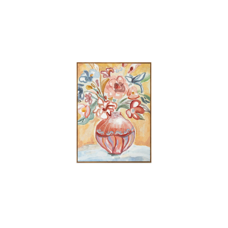 Gardener - Framed Painting - Natural