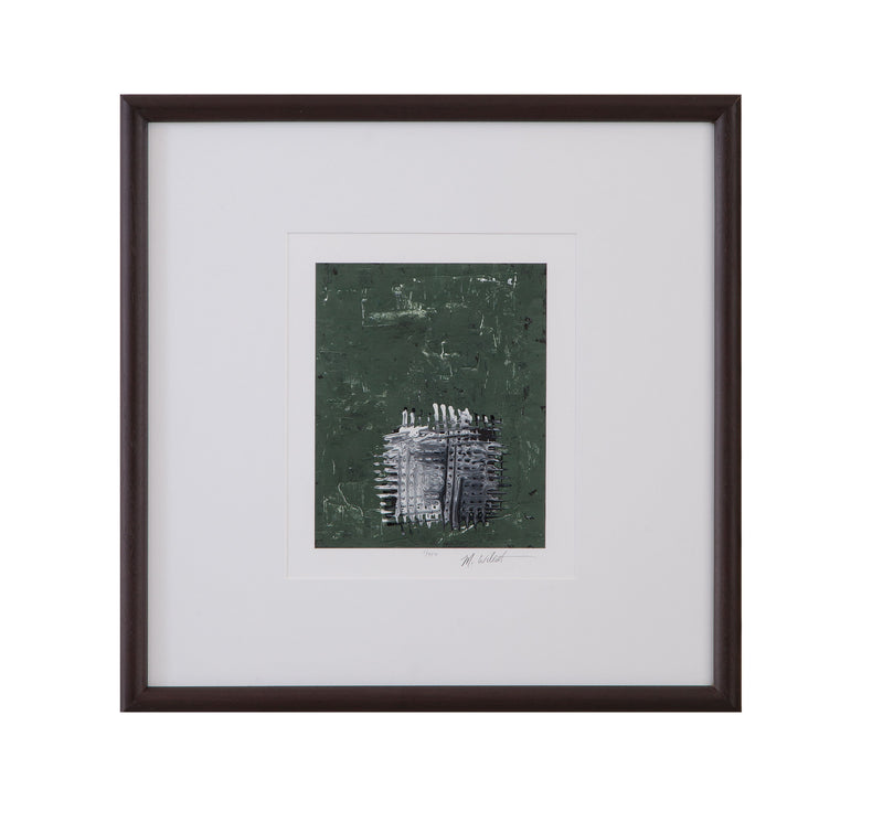 Dual Dichotomy III Framed Print - Gray / White