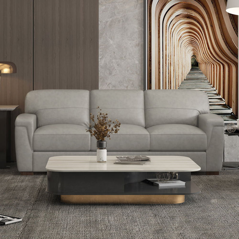 Cornelia - Sofa - Pearl Gray Leather