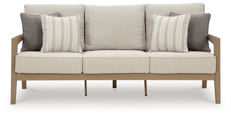 Hallow Creek - Sofa With Cushion - Driftwood