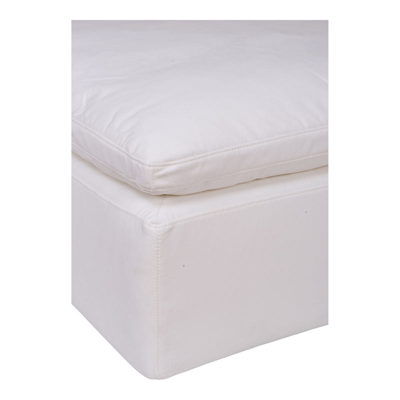 Clay - Livesmart Fabric Ottoman - Cream