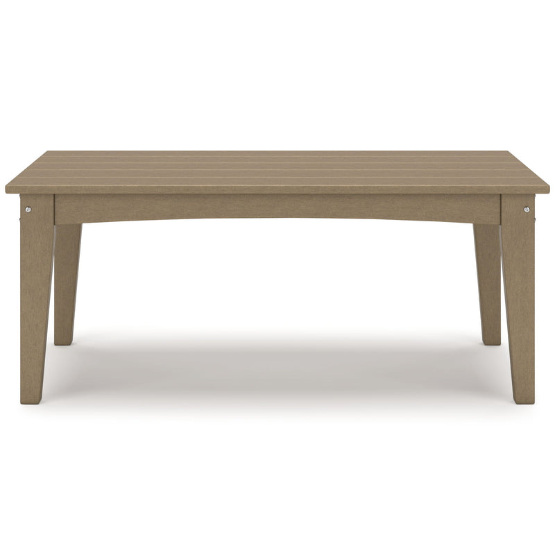 Hyland Wave - Rectangular Cocktail Table - Driftwood