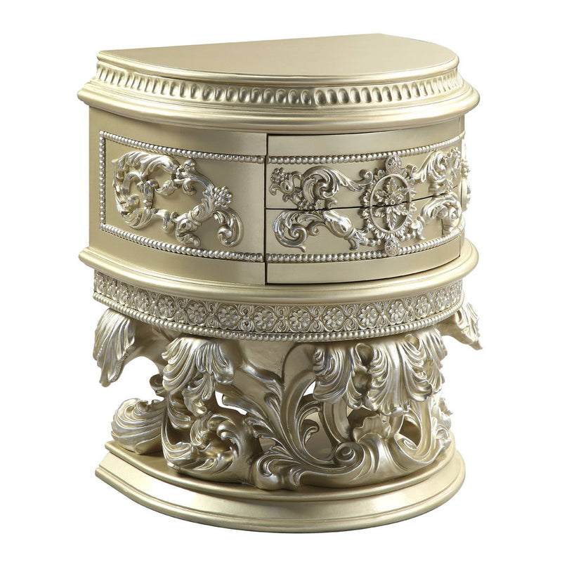 Vatican - Nightstand - Champagne Silver