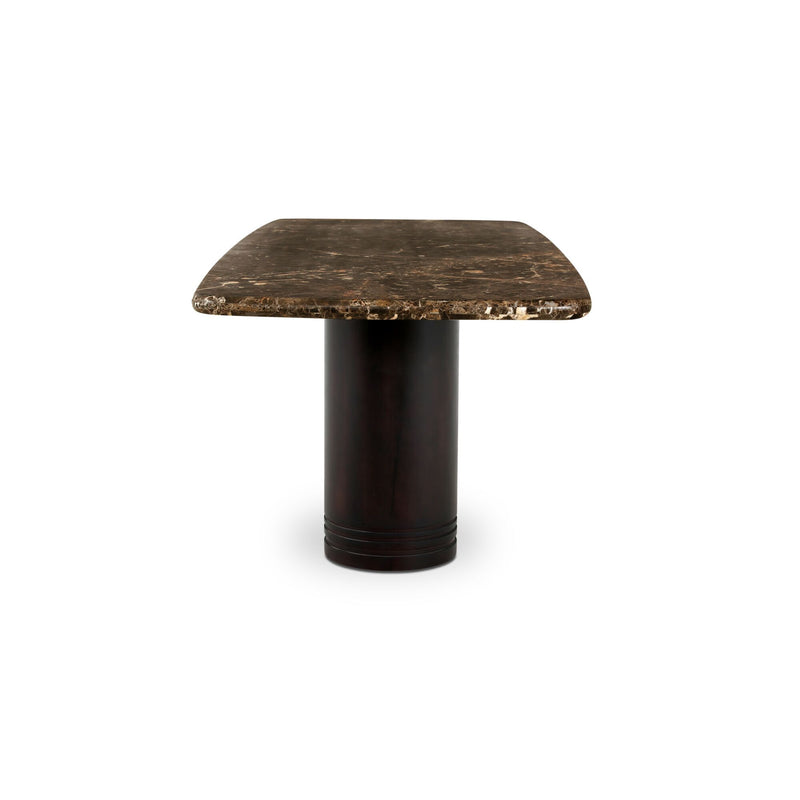 Daphne - Dining Table Large - Dark Emperador Marble / Brown
