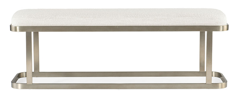Linville Falls - River Branch Upholstered Bench - White