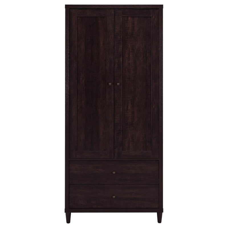 Wadeline - 2 Door Tall Accent Storage Cabinet - Rustic Tobacco