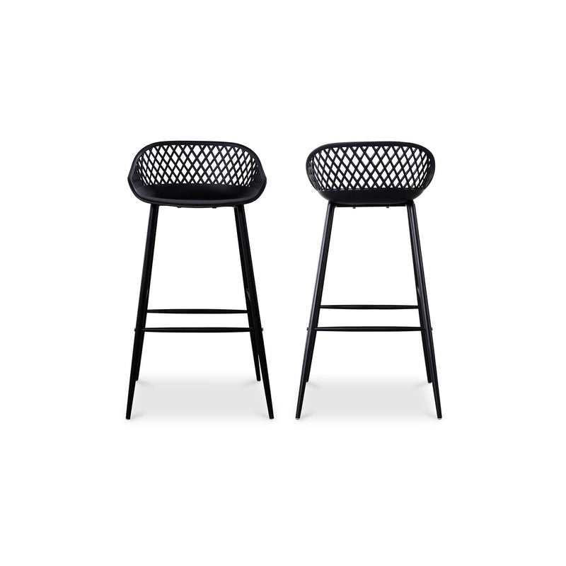 Piazza - Outdoor Barstool (Set of 2) - Black