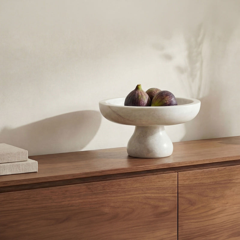 Palermo - Pedestal Bowl - White