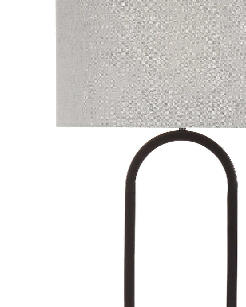 Middlefield - Floor Lamp - Gray / Black