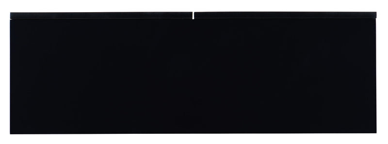 Melange - Fingerprints 2-Door Credenza - Black / Gold