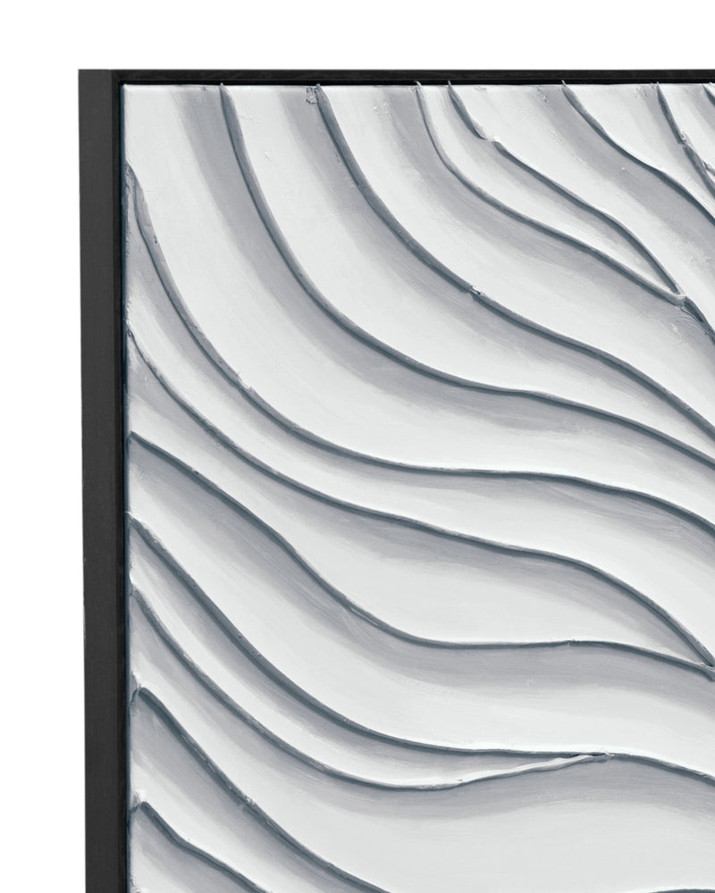 Ripples Canvas Art - White