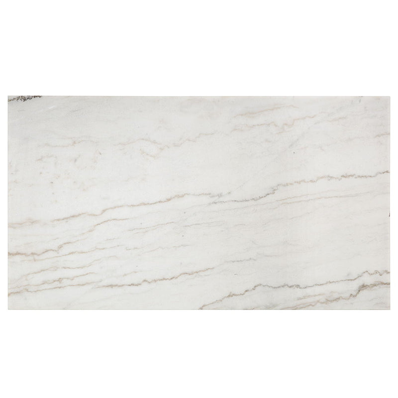 Edwyn - Dining Table With Marble Top - White Natural Marble Top & Brown