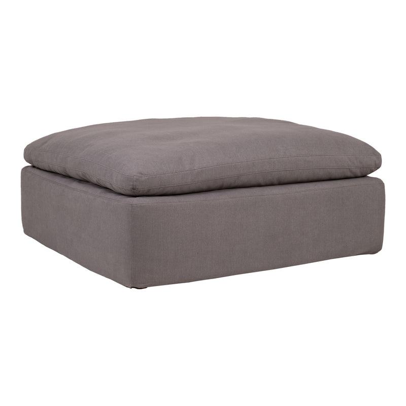 Clay - Livesmart Fabric Ottoman - Light Gray