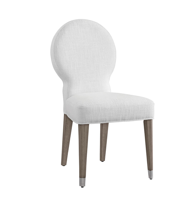 Farrah - Dining Chair - Light Oak Leg/Brushed Nickel Caps