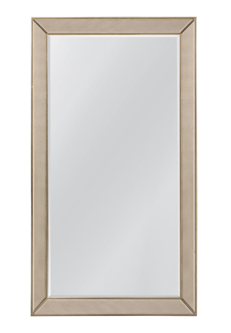 Beaded Leaner - Mirror - Gold - Antique Gold