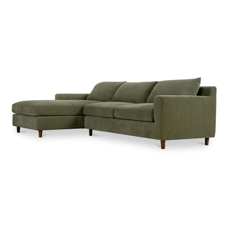 Hutton - Left Sectional - Olive