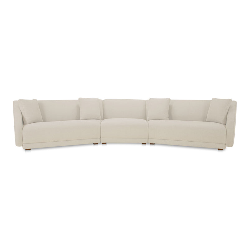 Fraser - 3 Piece Modular Sectional With Slipper - White