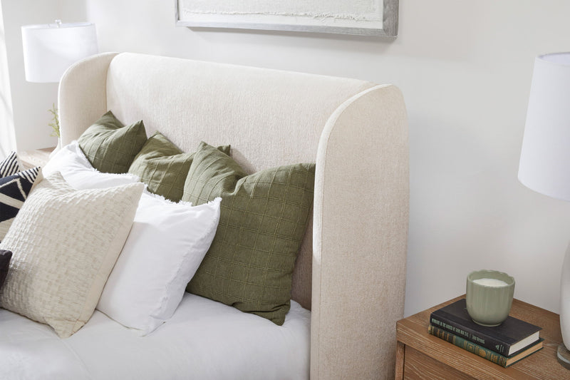 Shiloh - Wingback Upholstered Bed
