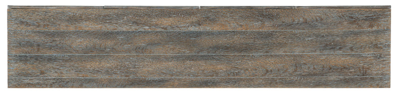 Melange - Florence 4-Door Credenza - Dark Gray