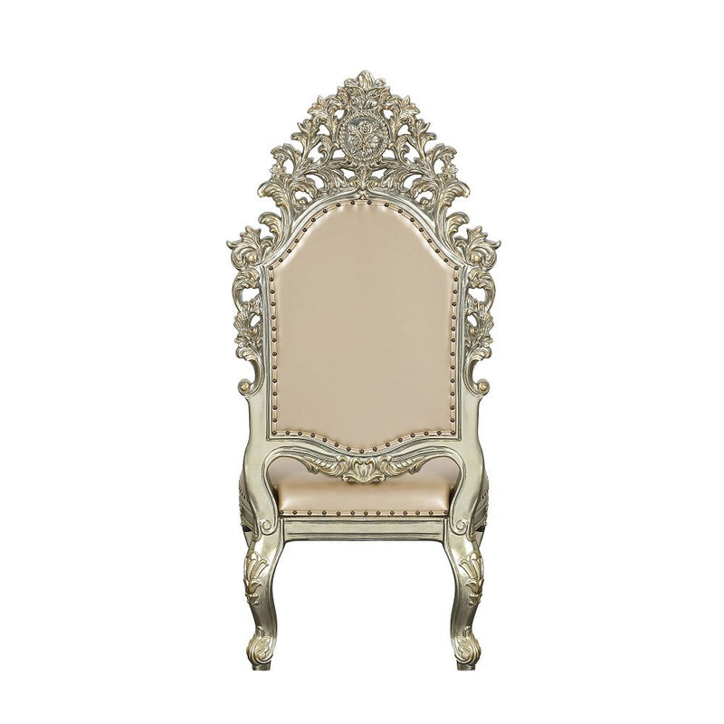 Sorina - Side Chair (Set of 2) - Synthetic Leather & Antique Gold