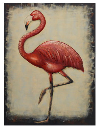 Finnridge - Indoor/Outdoor Wall Decor - Pink / Beige / Black