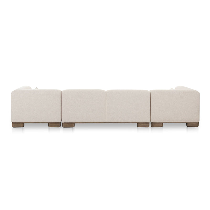 June - U Shaped Modular Sectional - Oatmeal
