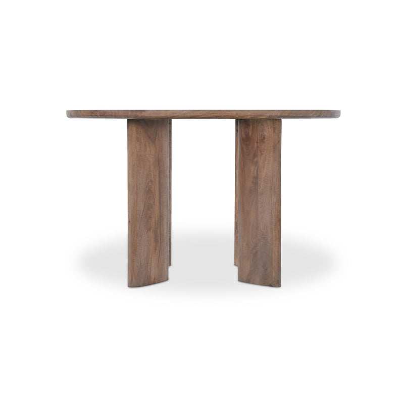 Lia - Round Dining Table - Dark Brown